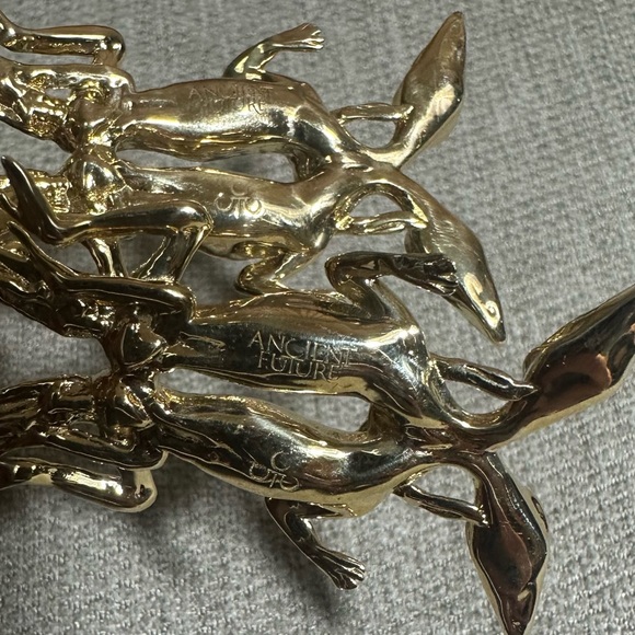 Ancient Future Double Grass Lizard Earrings - Picture 7 of 8